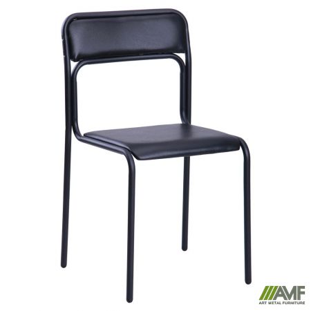 Стілець офісний AMF Аскона чорний ПВХ чорний (299518)